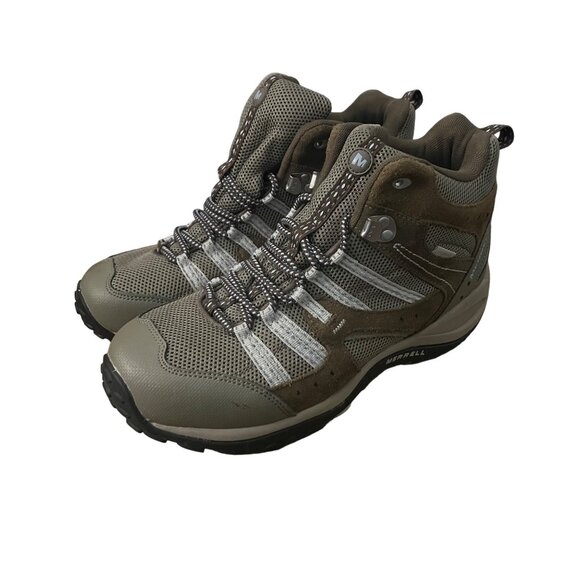 Merrell Hiking Camping Boots 9.5 Women's High-top‎ Lace Up Brown - Picture 2 of 8